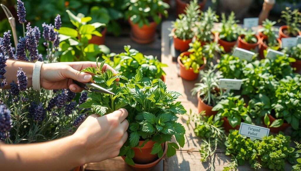 Herb harvesting