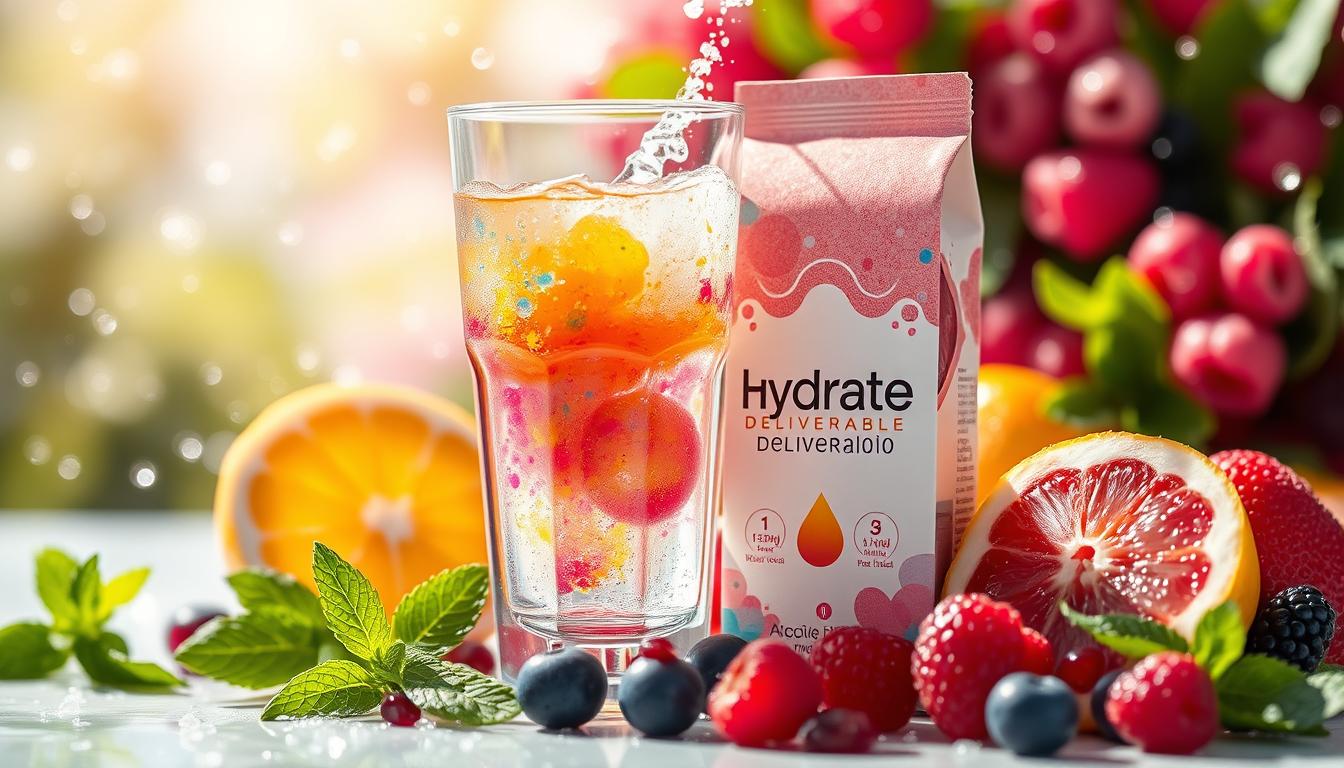 Hydration powder, electrolyte drink, no sugar hydration, muscle recovery drink